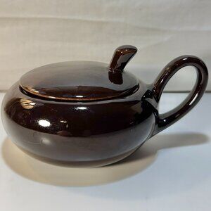 Atomic Oval Orb Sugar Bowl with Lid